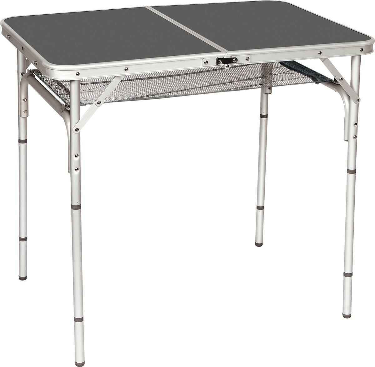 Bo-Camp - Tafel - Koffermodel - 90x60 Cm - Grijs