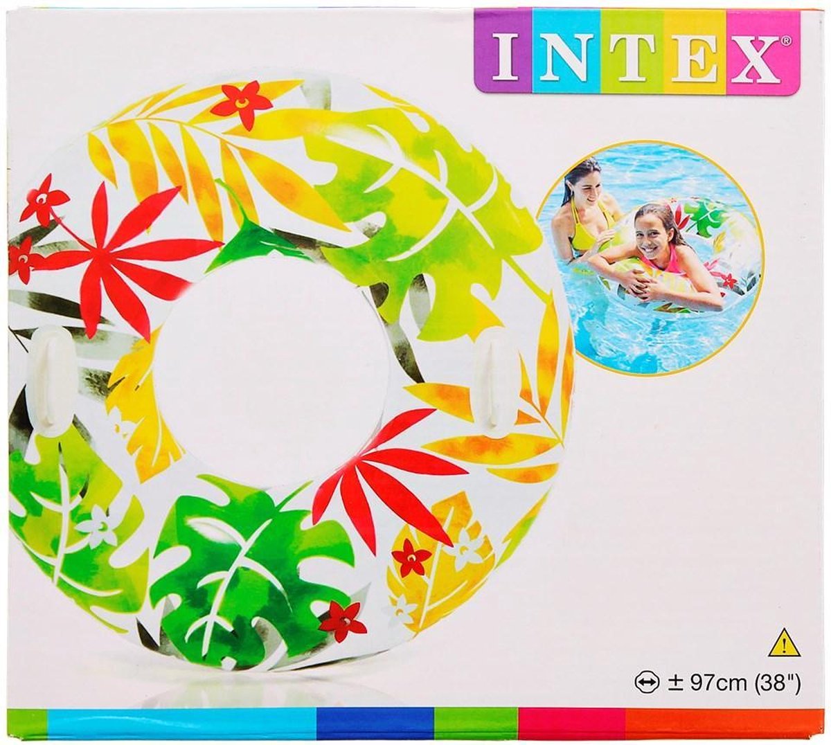 Intex Zwemband Wit Met Bladeren 97 Cm