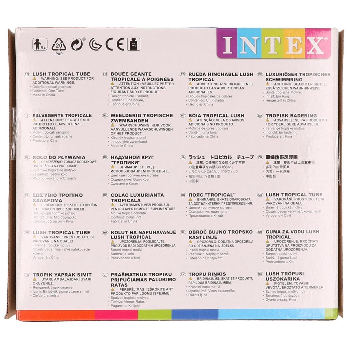 Intex Zwemband Wit Met Bladeren 97 Cm