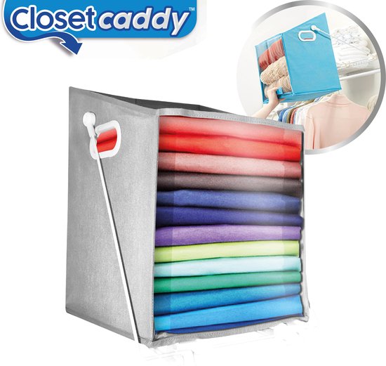 Closet Caddy Opbergbox - 46 X 35 X 4 Cm - - Blauw