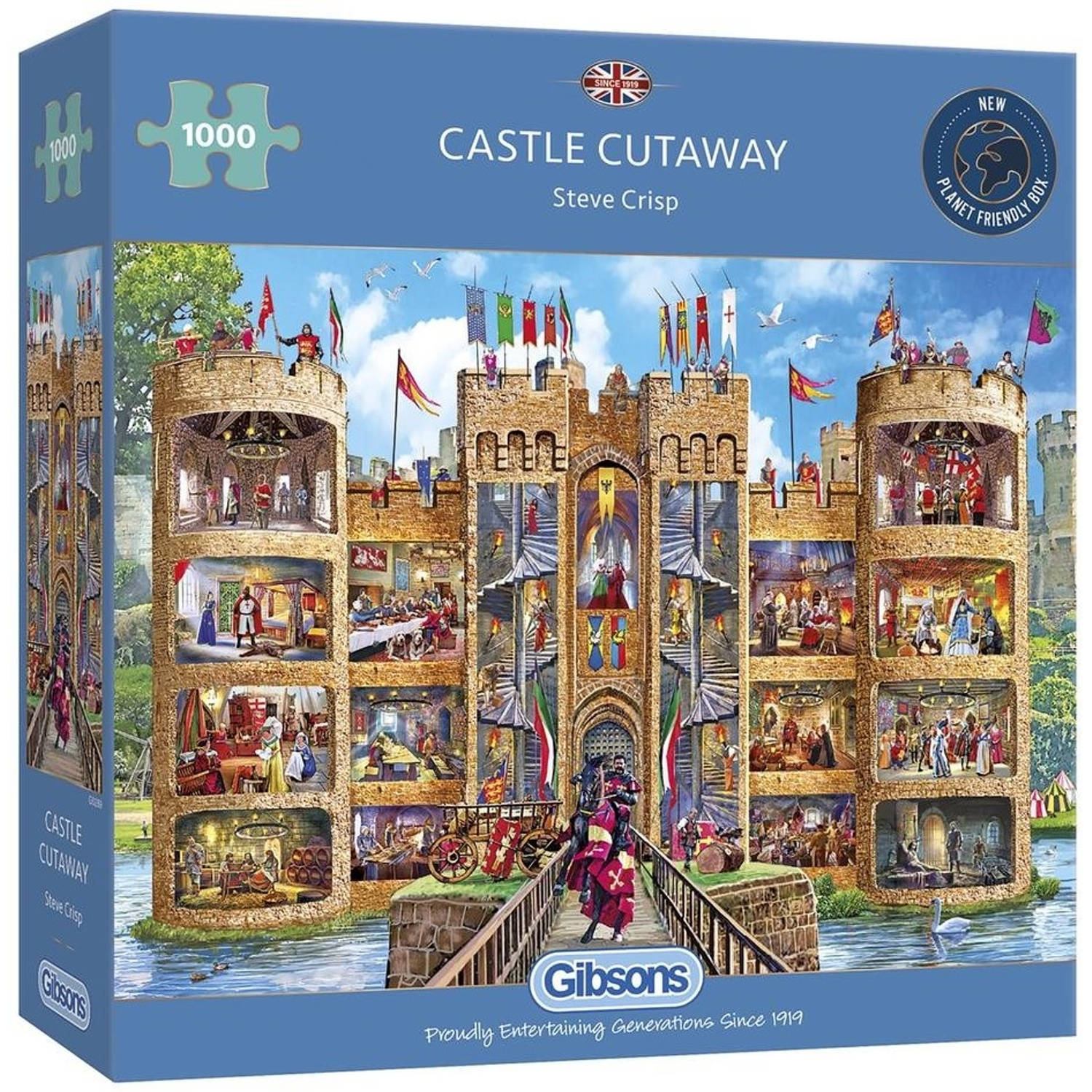 Castle Cutaway Puzzel 1000 Stukjes