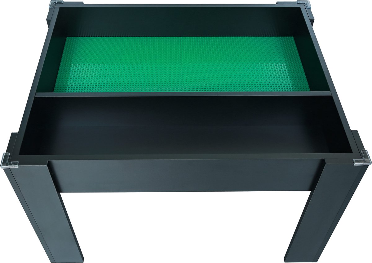 Speeltafel Bouwtafel Geschikt Voor Lego - Zwart