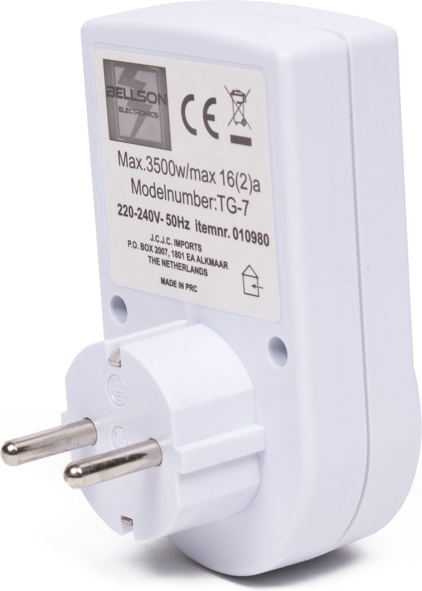 Benson Programmeerbare Tijdklok/tijdschakelaar Voor Binnen 24-uurs - Tijdschakelaars