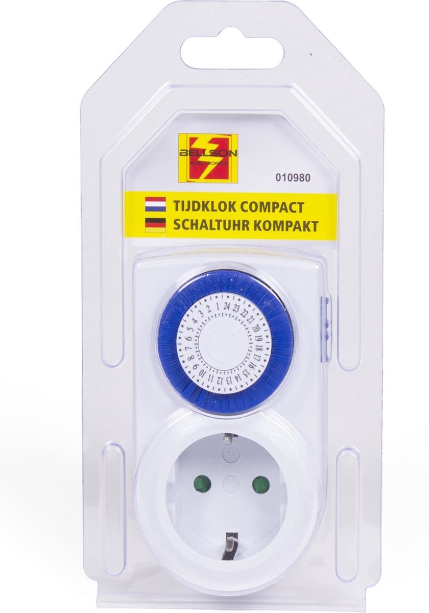 Benson Programmeerbare Tijdklok/tijdschakelaar Voor Binnen 24-uurs - Tijdschakelaars