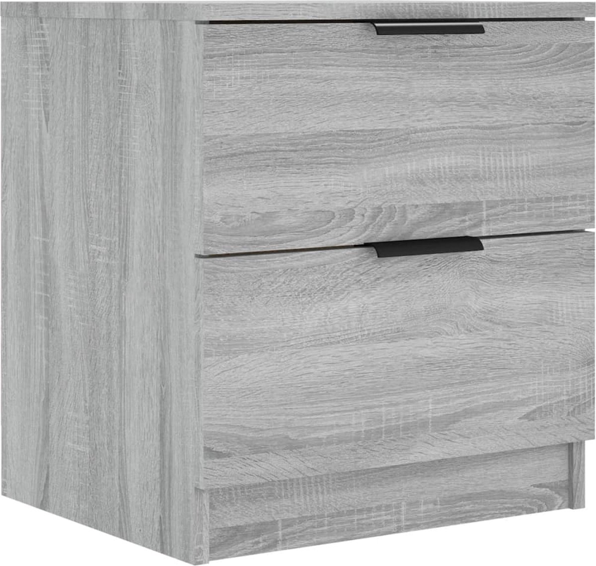 Vidaxl Nachtkastje Bewerkt Hout Sonoma Eikenkleurig - Grijs
