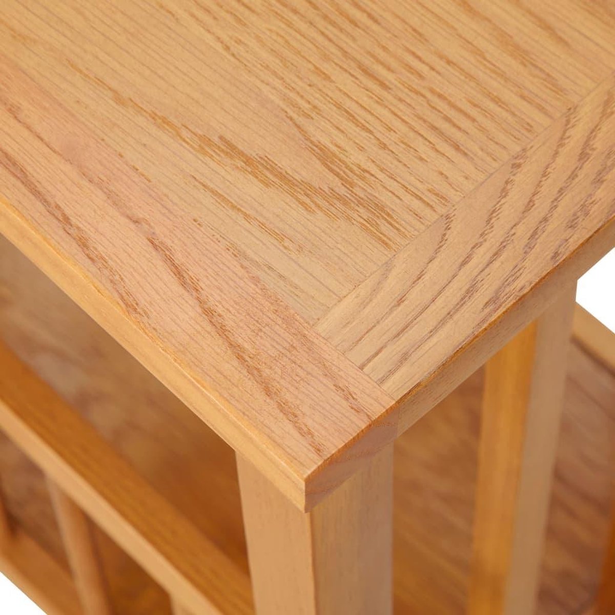 Vidaxl Bijzettafel 45x35x55 Cm Massief Eikenhout - Bruin