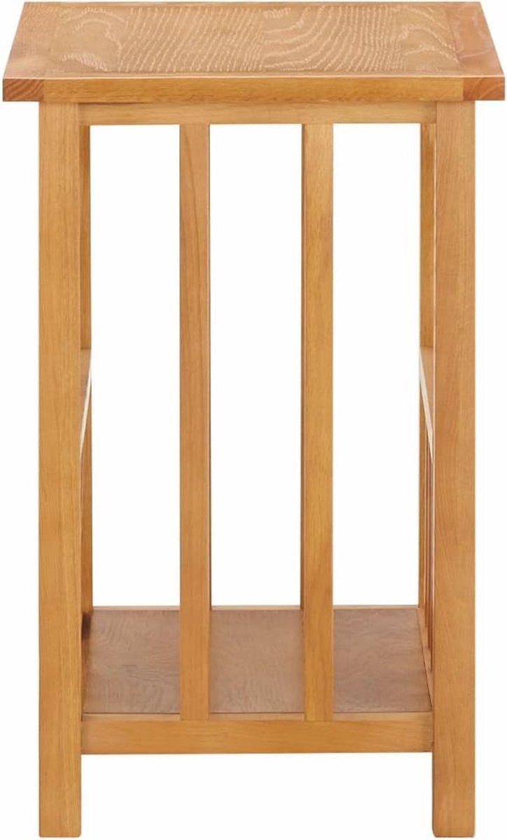 Vidaxl Bijzettafel 45x35x55 Cm Massief Eikenhout - Bruin
