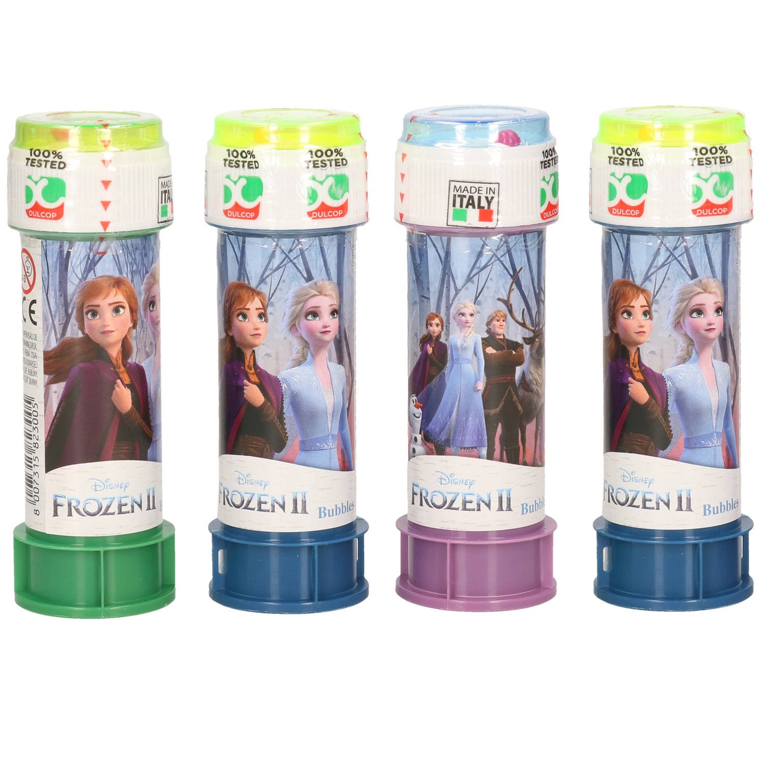 Disney 4x Frozen 2 Bellenblaas Flesjes Met Bal Spelletje In Dop 60 Ml Voor Kinderen - Bellenblaas