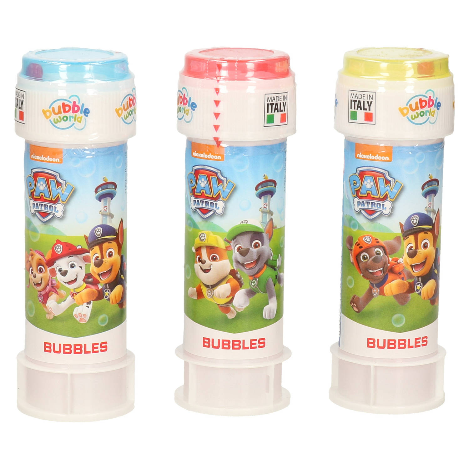 3x Paw Patrol Bellenblaas Flesjes Met Bal Spelletje In Dop 60 Ml Voor Kinderen - Bellenblaas