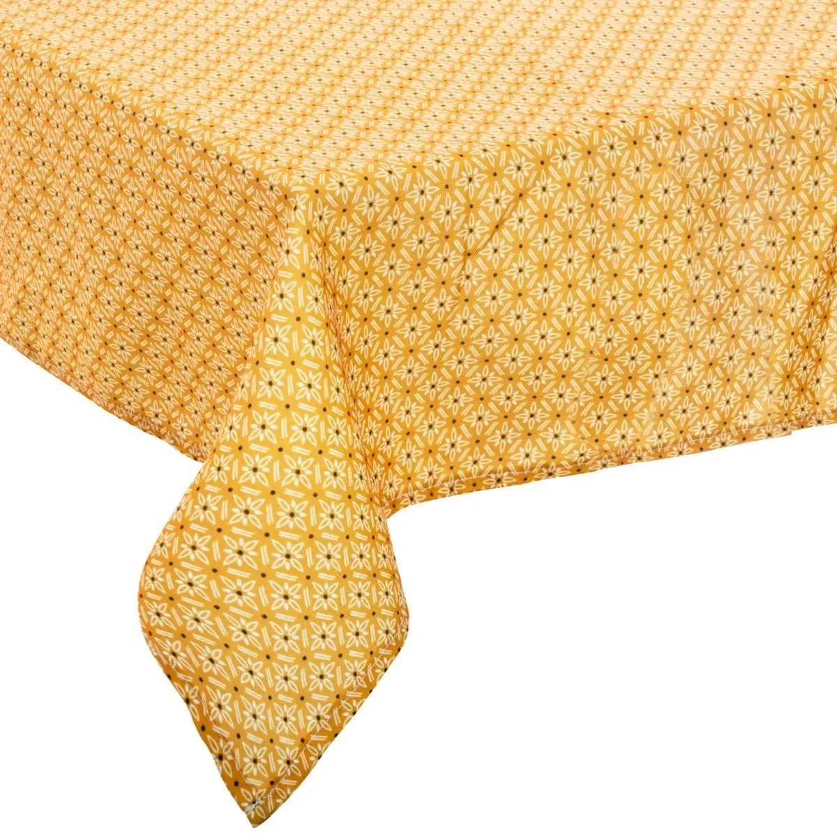 Tafelkleed Rechthoekig 240 X 140 Cm Met Print Polyester - Tafellakens - Amarillo