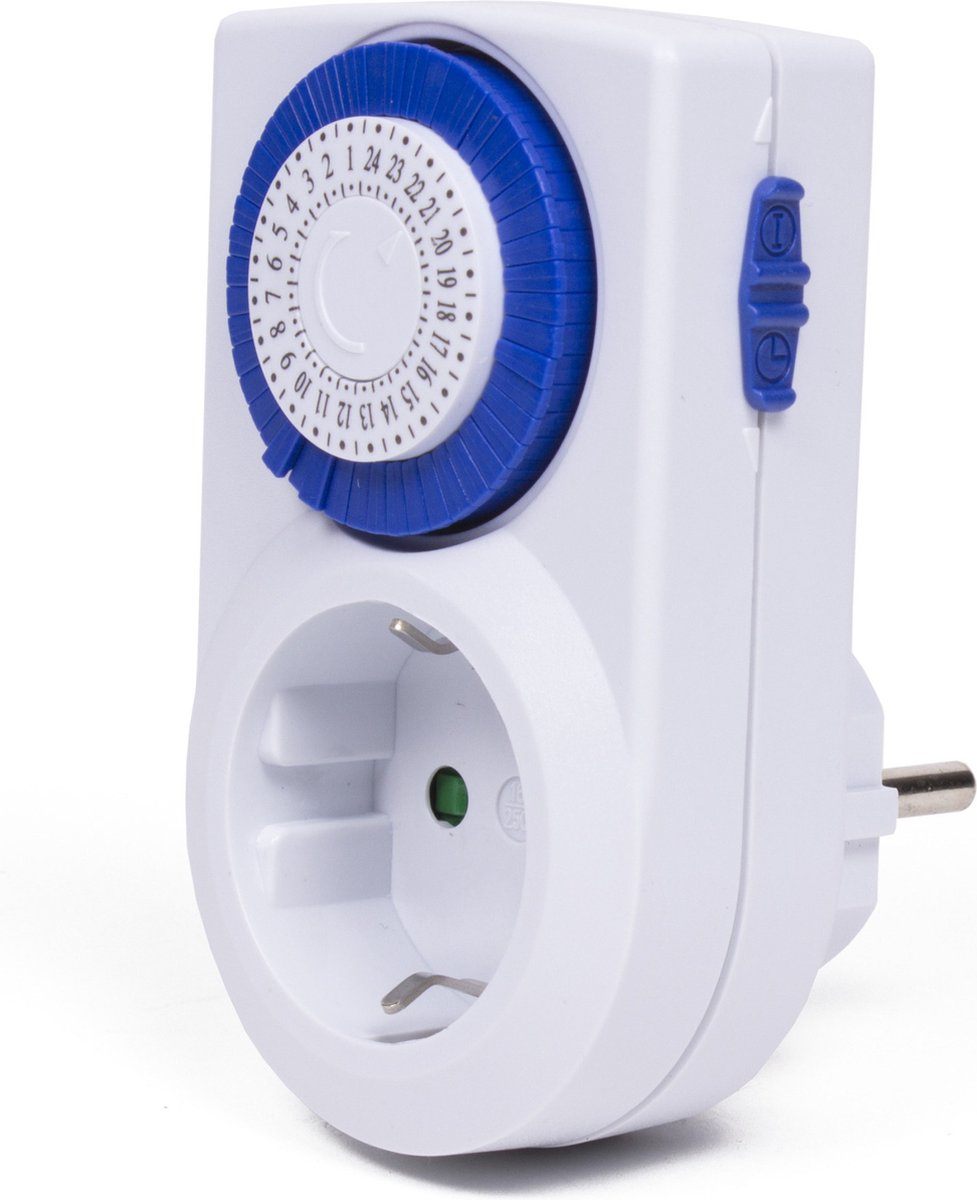 Benson 2x Stuks Programmeerbare Tijdklok/tijdschakelaar Voor Binnen 24-uurs - Tijdschakelaars