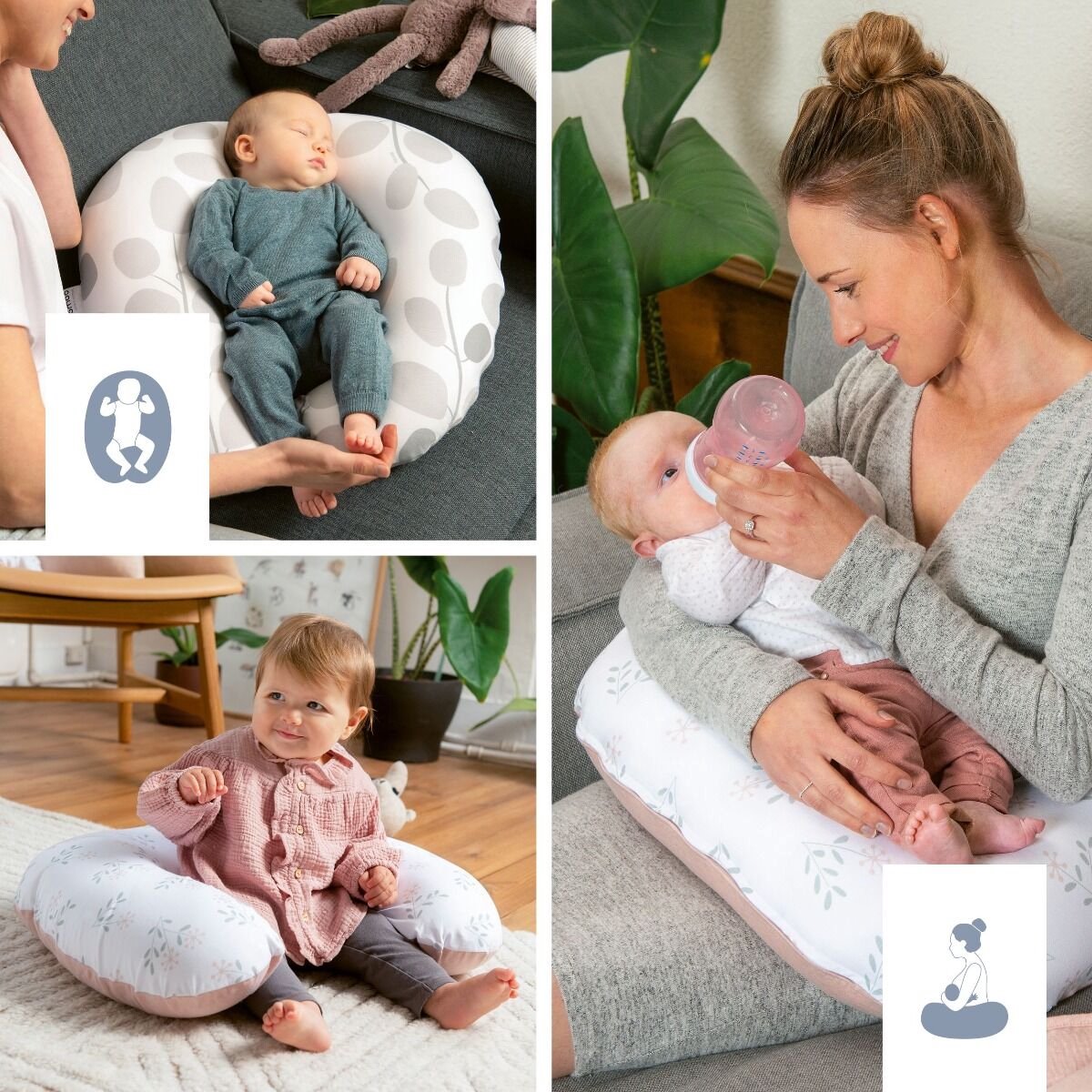 Doomoo Softy Risotto Khaki 150 Cm - Groen