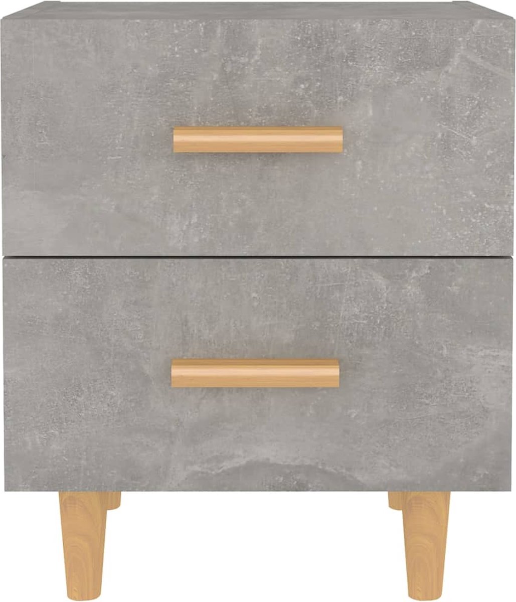 Vidaxl Nachtkastjes 2 St 40x35x47,5 Cm Beton - Grijs