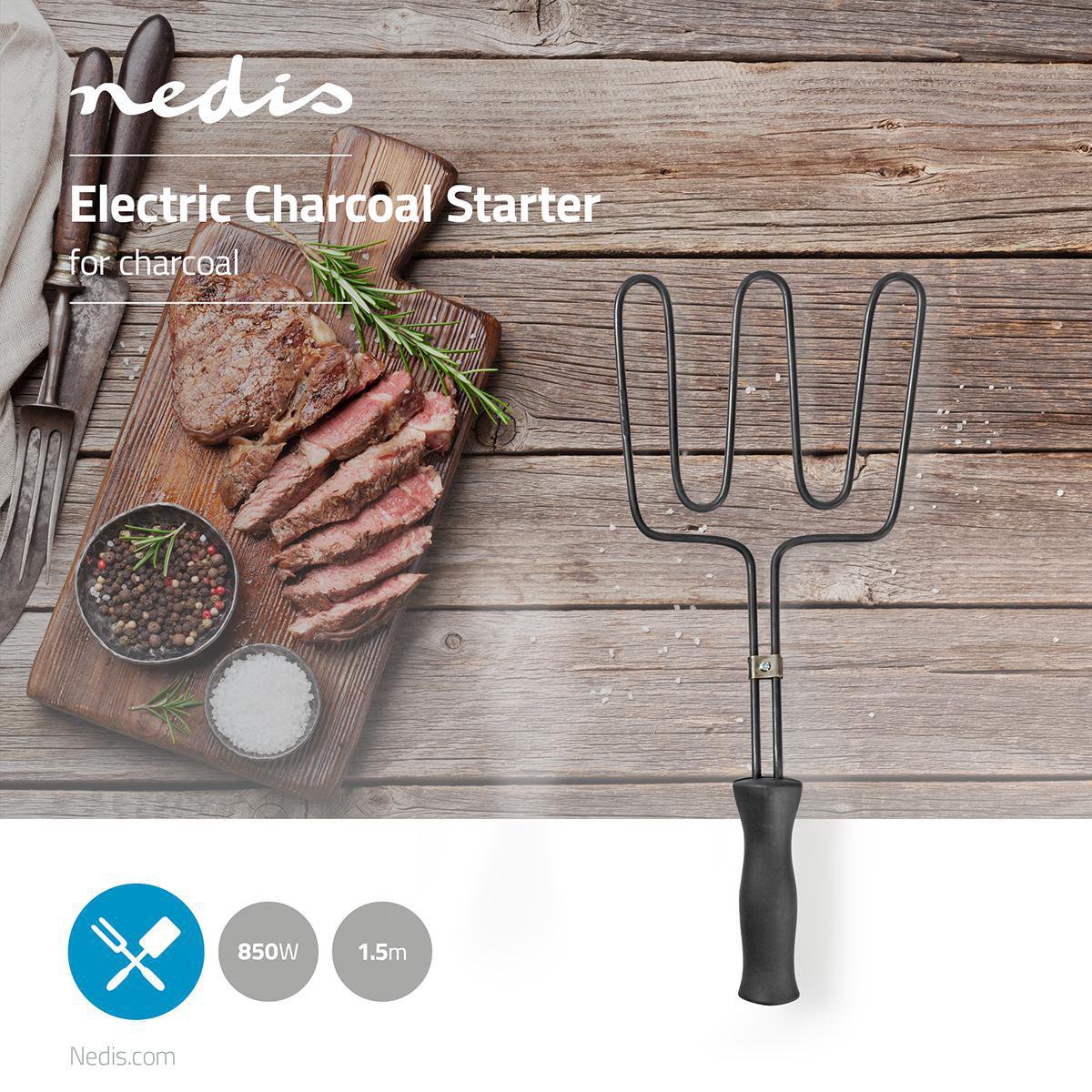 Nedis Elektrische Bbq-starter - Bbqs110 - Zwart