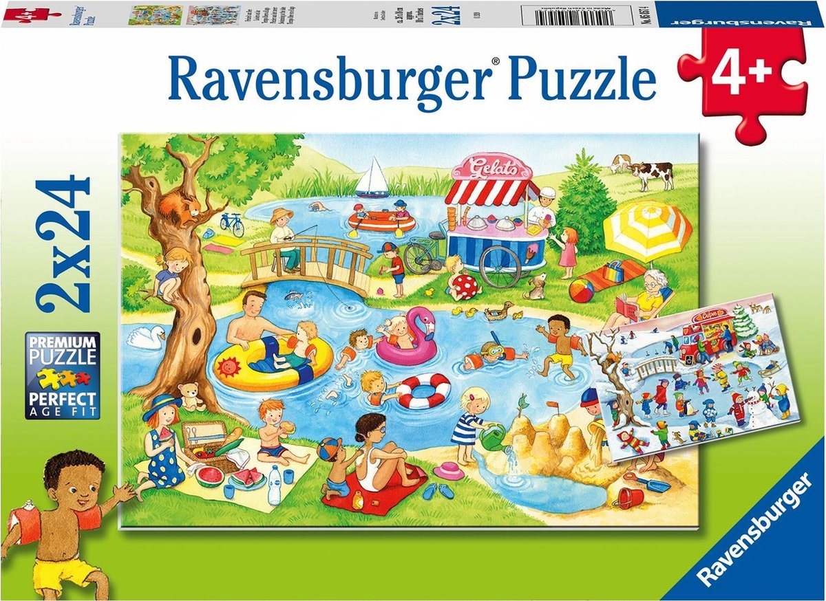 Ravensburger Puzzel Aan Het Meer 2x24pcs