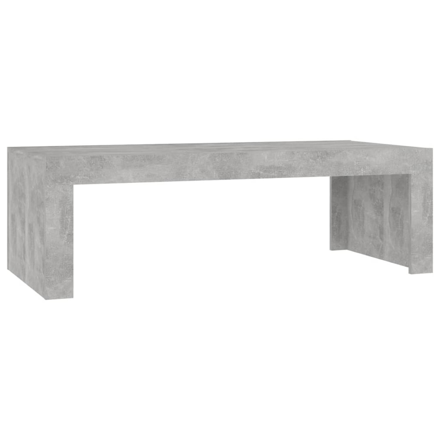 Vidaxl Salontafel 110x50x35 Cm Spaanplaat Beton - Grijs