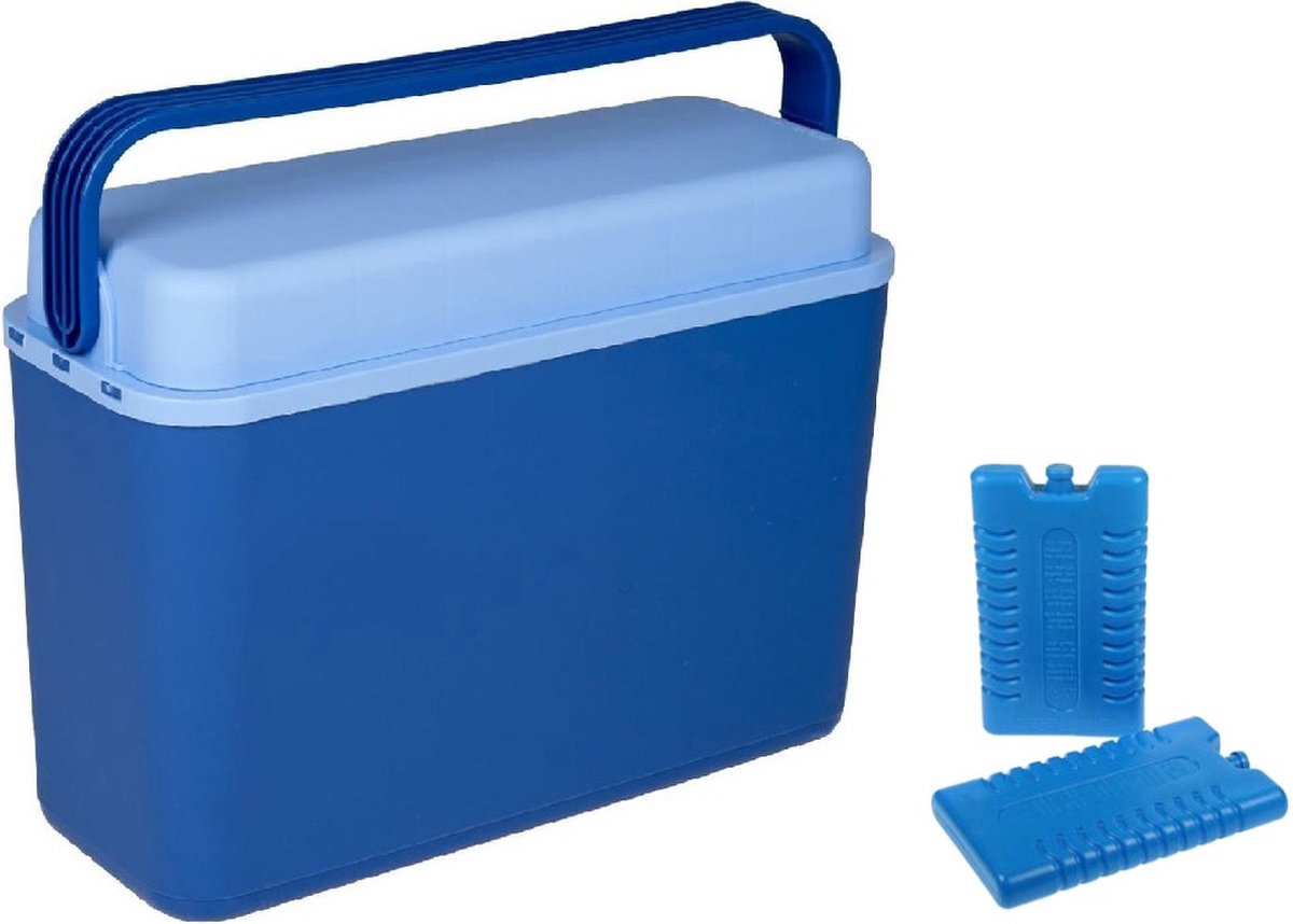 Cosy&Trendy Koelbox Donker 12 Liter 40 X 17 X 29 Cm Incl. 2 Koelelementen - Koelboxen - Blauw