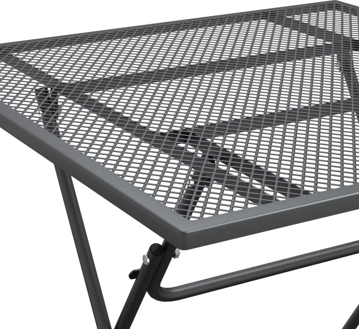 Vidaxl 5-delige Tuinset Metaalgaas Antracietkleurig