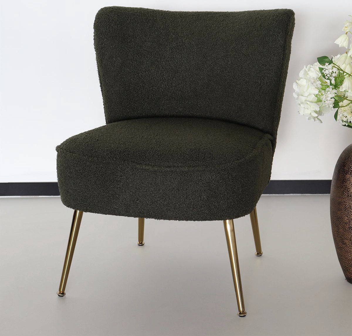 Lizzely Garden & Living Fauteuil Zitbank 1 Persoons Teddy Stoel - Groen