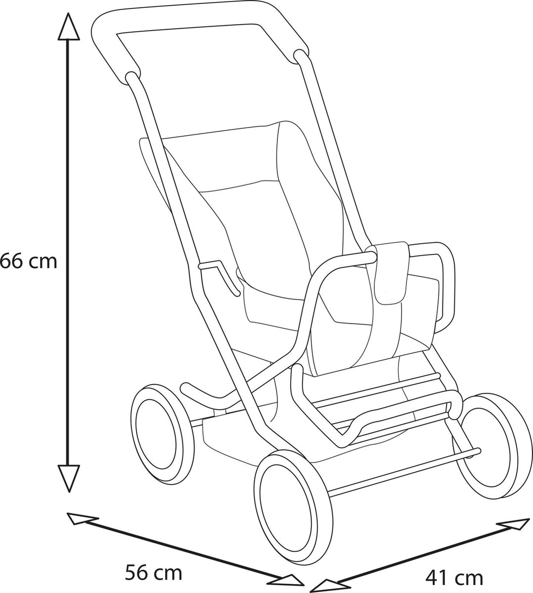 Brio Sitty Poppenwagen - 24905000