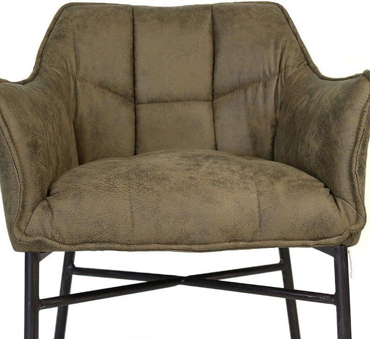 Bronx71 Industriële Eetkamerstoel Aaron - Groen