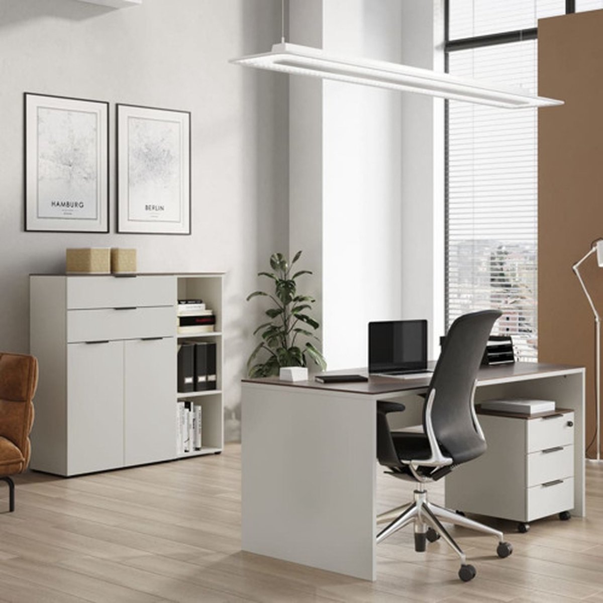 Germania Rolkast Gw-ancona 51x41x55 Cm Kasjmier- En Walnootkleurig - Bruin