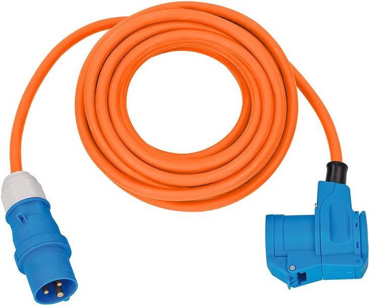 Brennenstuhl Adapterkabel CEE | IP44 | 10m | Oranje | H07RN-F 3G2,5 CEE-stekker | haakse koppeling 230V/16A