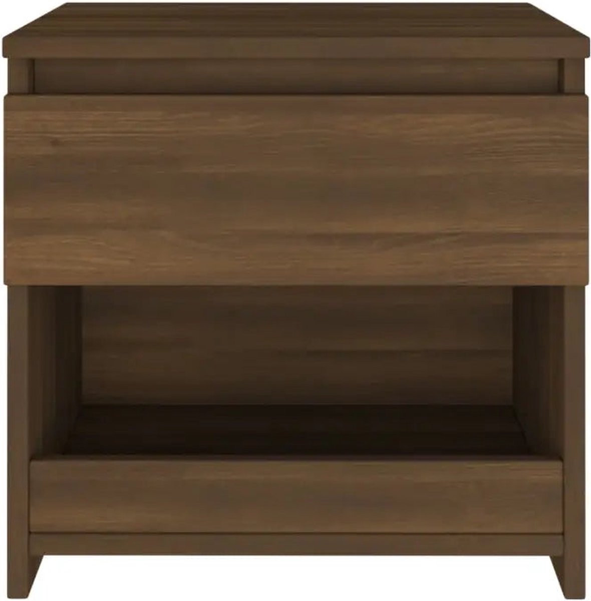 Vidaxl Nachtkastje 40x30x39 Cm Bewerkt Houteikenkleurig - Bruin