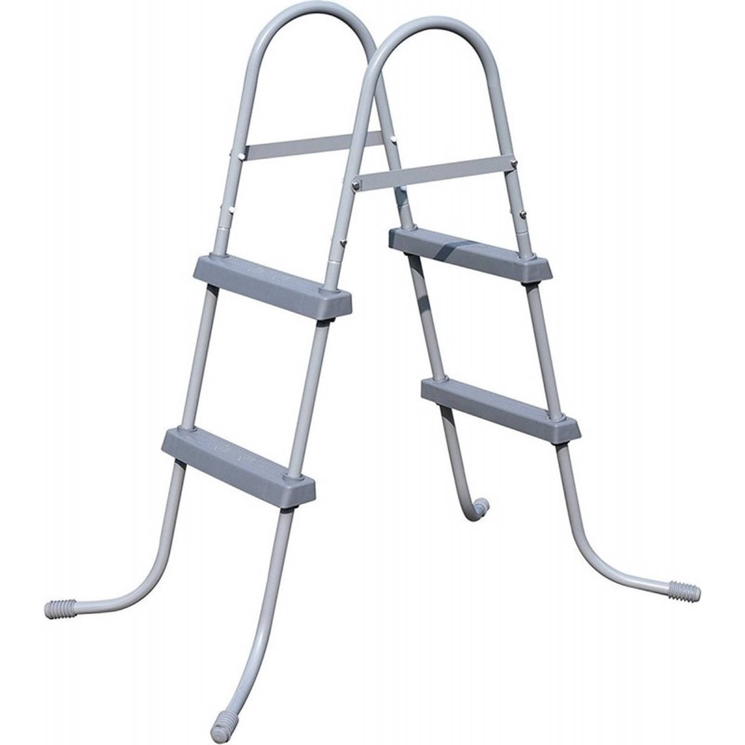 Bestway Zwembadladder - 84 Cm - Zwembadtrap - Grijs