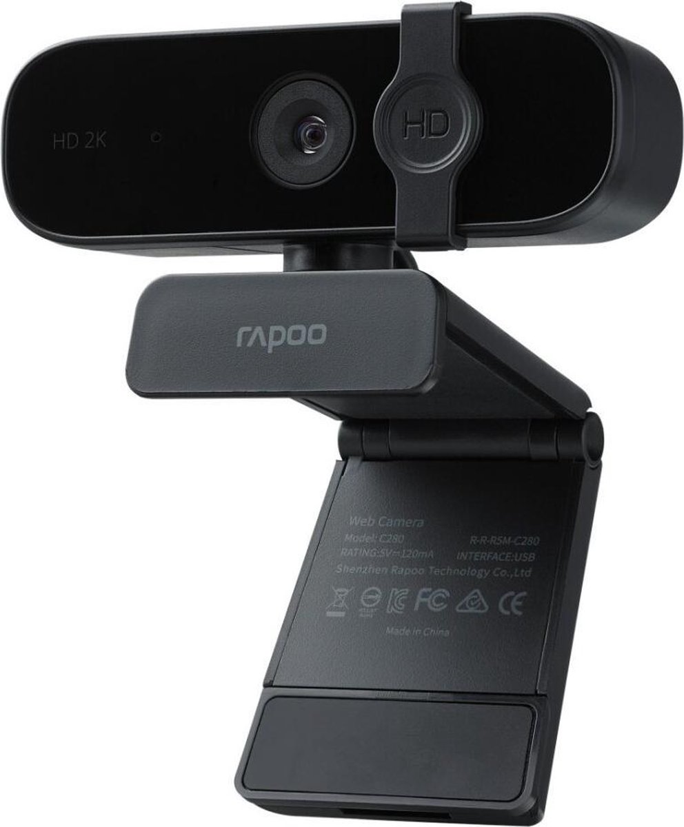 Rapoo XW2K Full HD 2K webcam - Zwart
