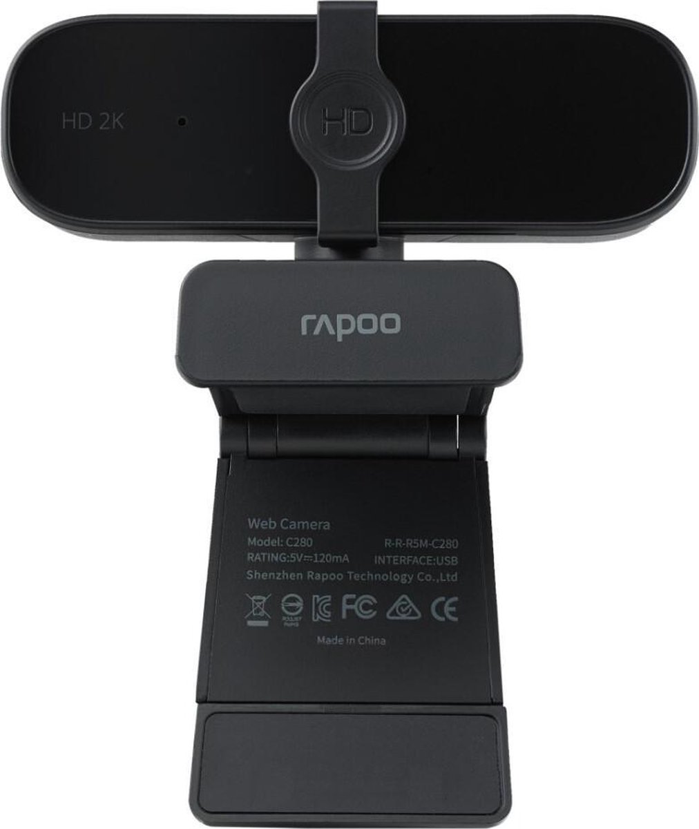 Rapoo XW2K Full HD 2K webcam - Zwart