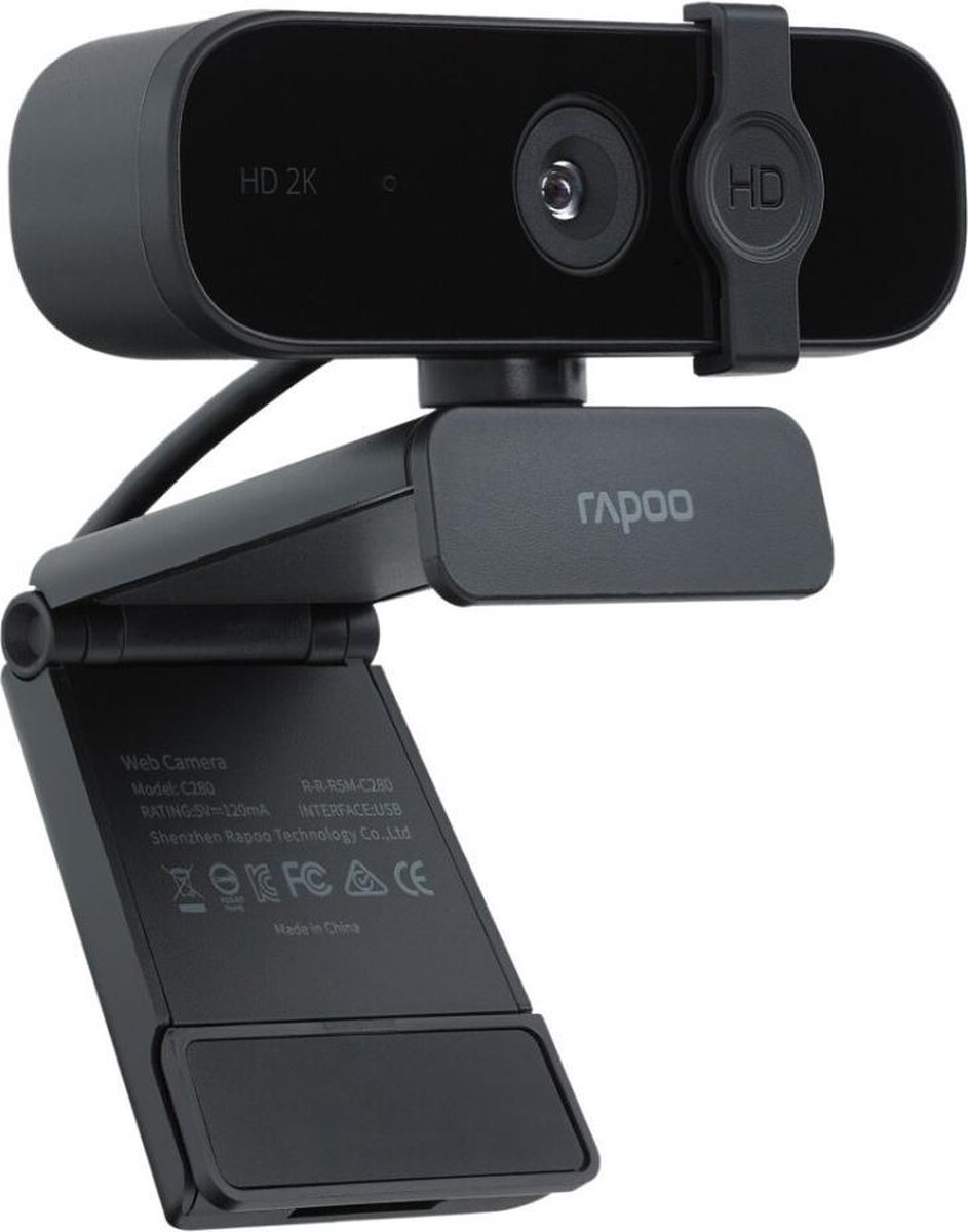 Rapoo XW2K Full HD 2K webcam - Zwart
