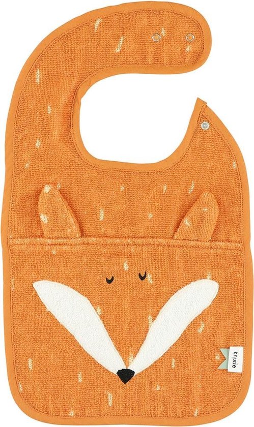 Trixie Slabbetje Mr. Fox 44 X 26 Cm Biologisch Katoen - Oranje