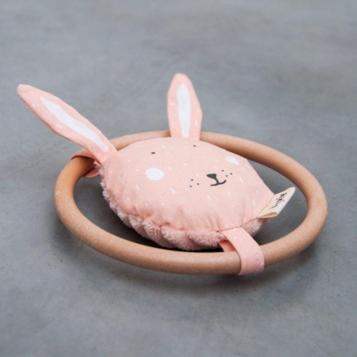 Trixie Rammelaar Mrs. Rabbit Junior 13 Cm Katoen/corduroy - Roze