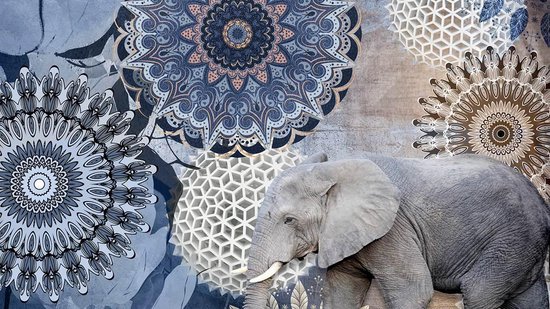 Hip Bjirke Flanel Dekbedovertrek - 1-persoons (140x200/220 Cm + 1 Sloop) - Flanel - - Blauw