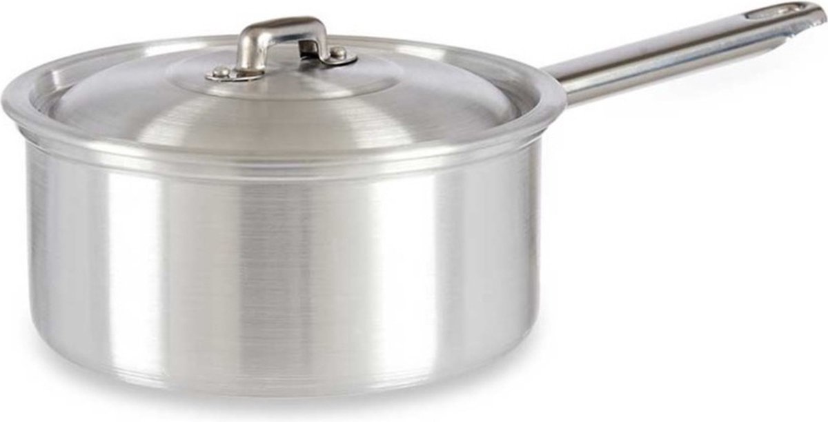 Steelpan/sauspan/juspan Zilverkleurig 30 X 18 X 10 Cm Van 1.5 Liter Aluminium - Steelpannen