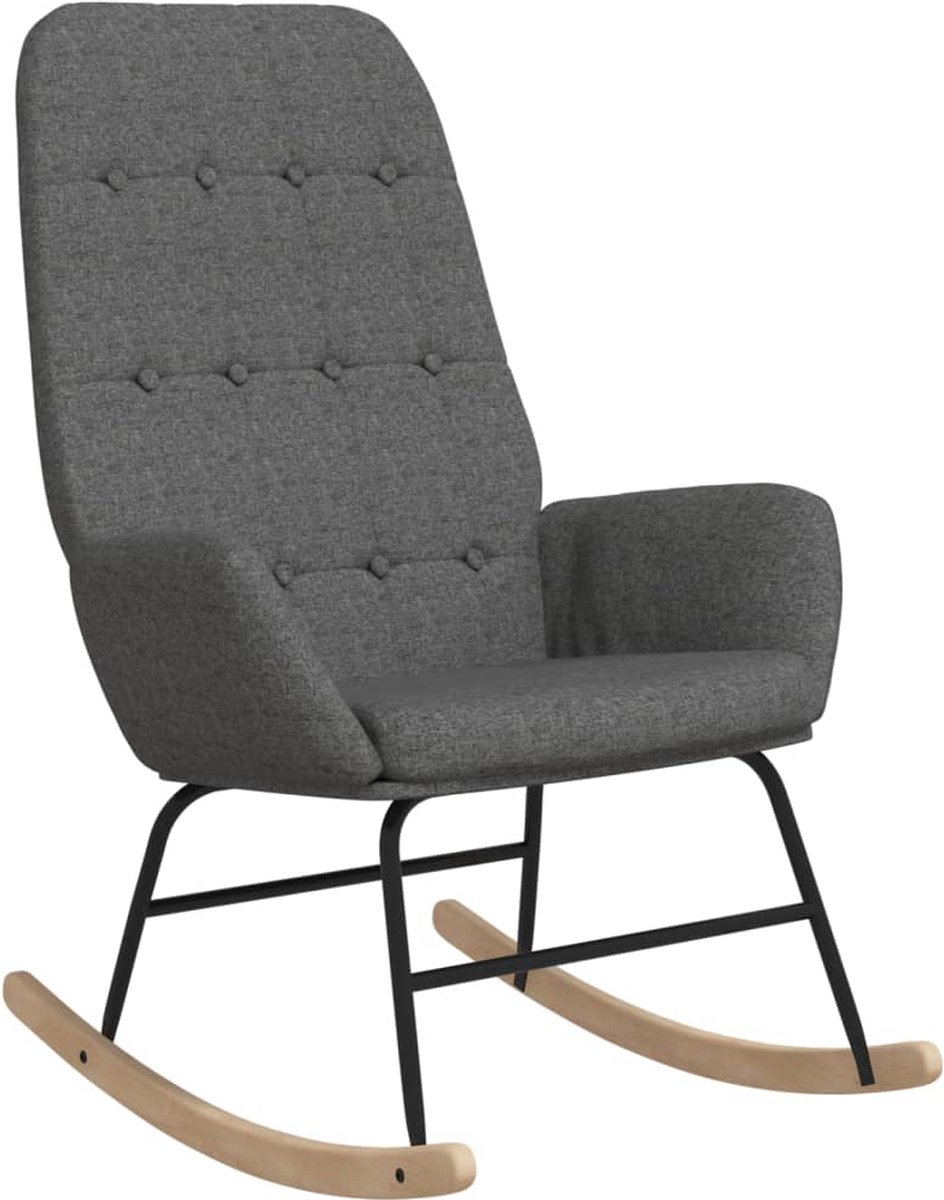 Vidaxl Schommelstoel Stof Licht - Grijs