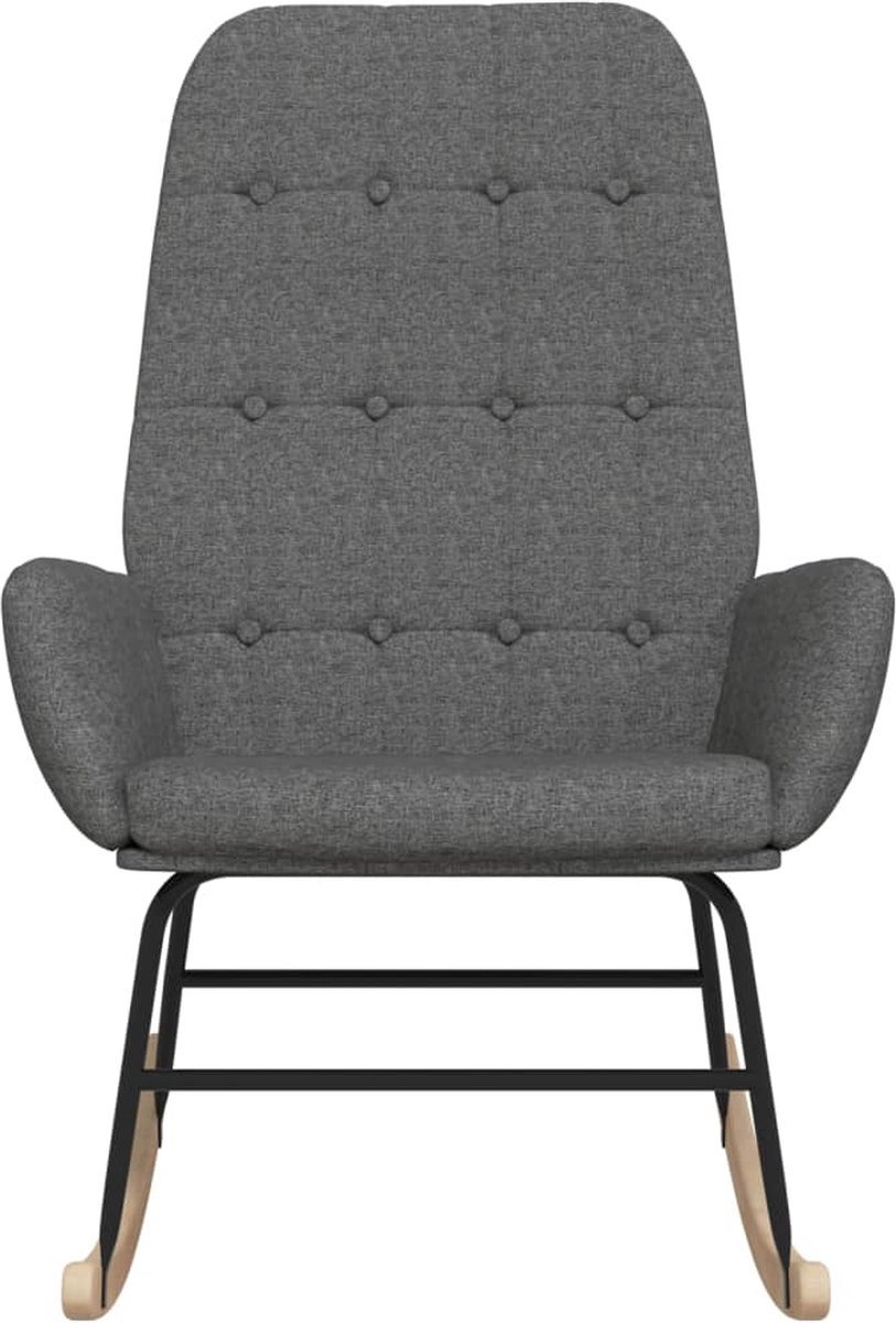 Vidaxl Schommelstoel Stof Licht - Grijs