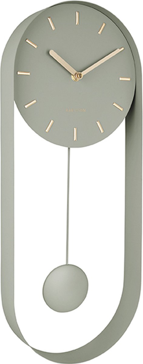 Karlsson Pendulum Charm Wandklok - Groen