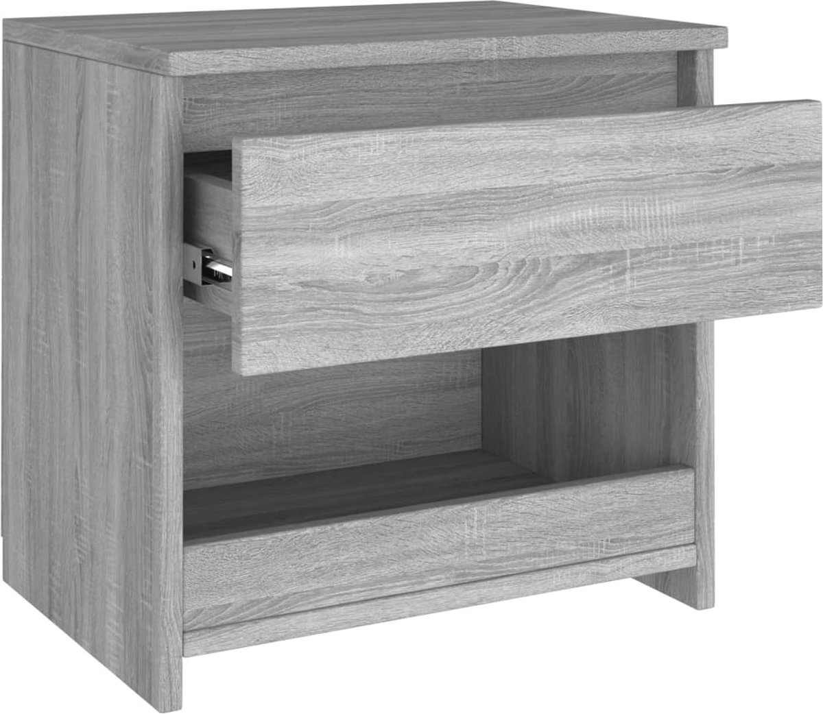 Vidaxl Nachtkastjes 2 St 40x30x39 Cm Bewerkt Hout Sonoma Eiken - Grijs