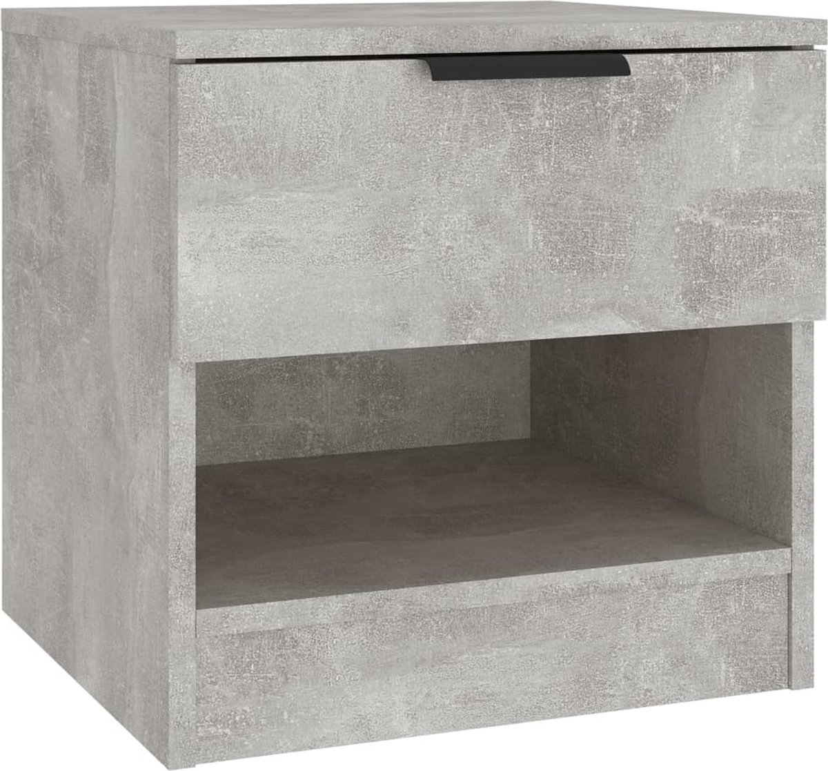 Vidaxl Nachtkastje Bewerkt Hout Beton - Grijs
