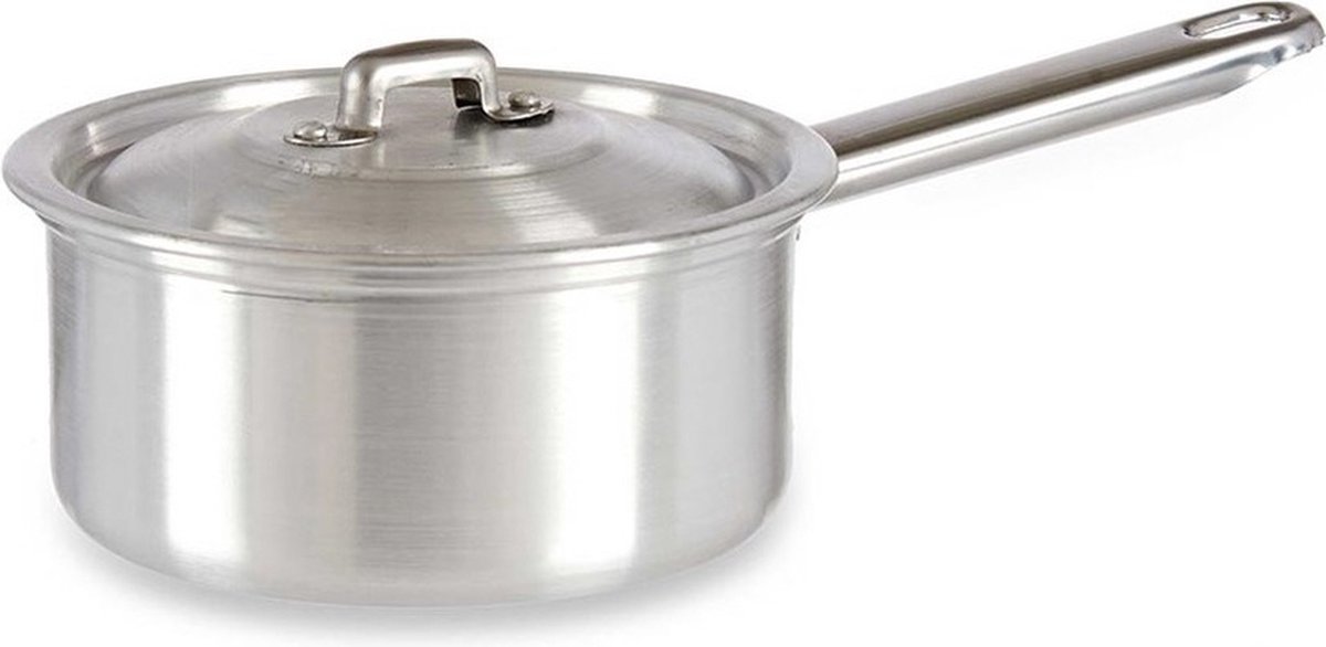Steelpan/sauspan/juspan Zilverkleurig 28 X 16 X 9 Cm Van 1 Liter Aluminium - Steelpannen - Silver