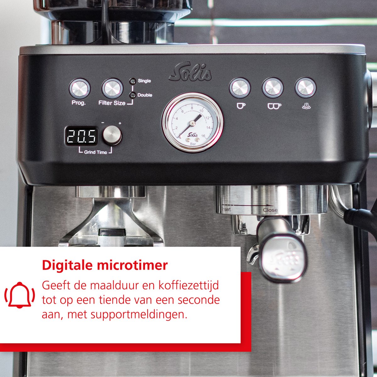 Solis Grind & Infuse Perfetta 1019 Koffiemachine Met Bonen - Zwart