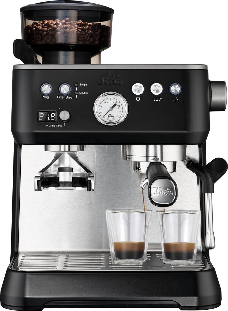 Solis Grind & Infuse Perfetta 1019 Koffiemachine Met Bonen - Zwart