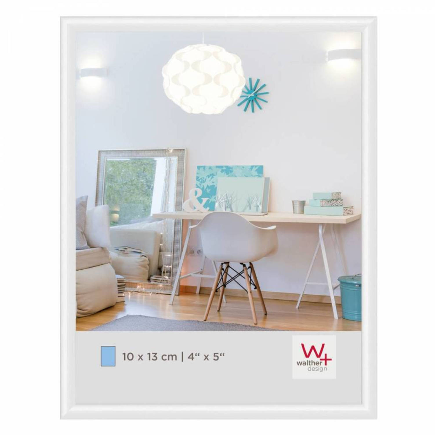 Walther Design New Lifestyle Kunststof Fotolijst 10x13cm Wit