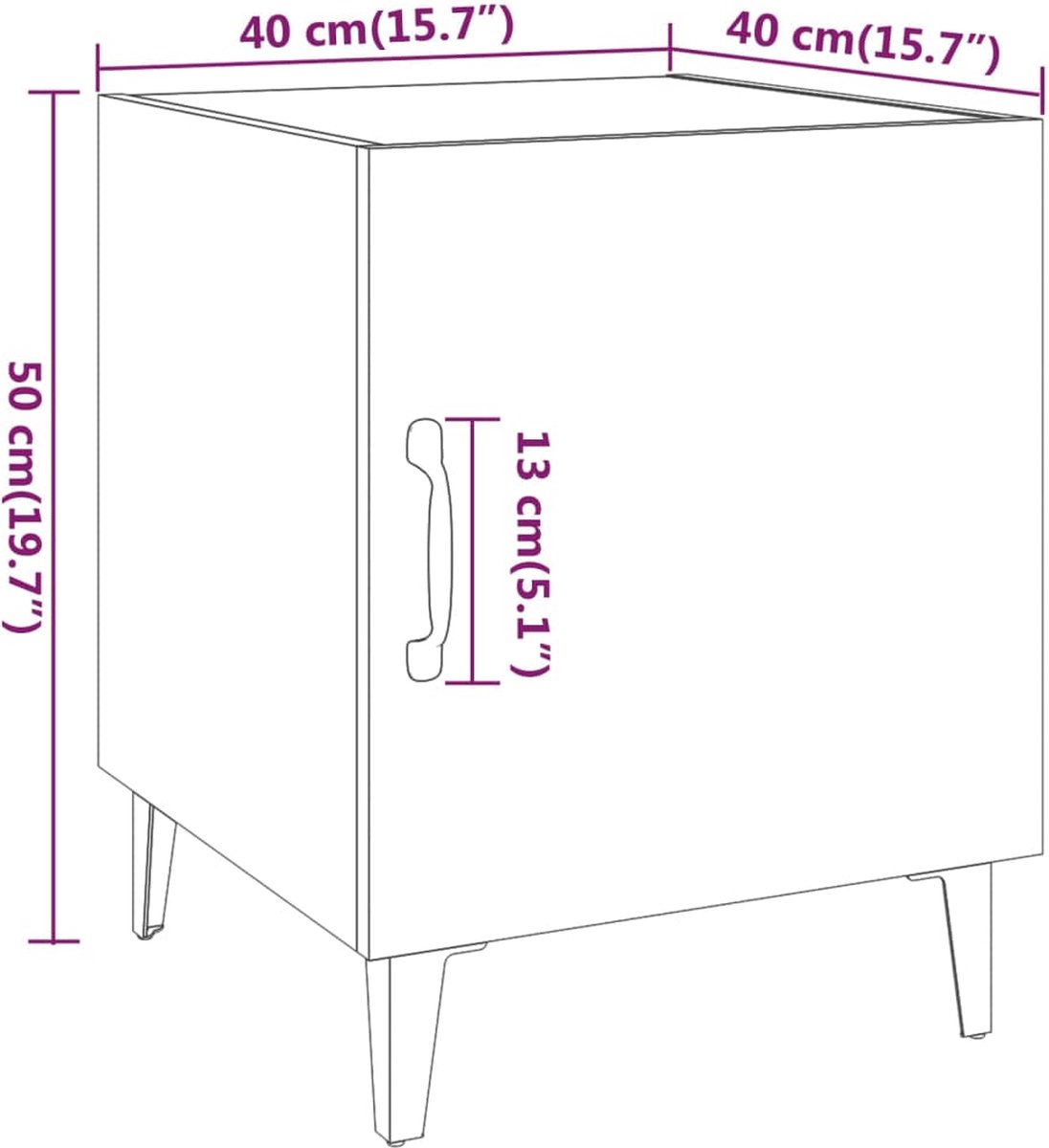 Vidaxl Nachtkastjes 2 St Bewerkt Houteikenkleurig - Bruin