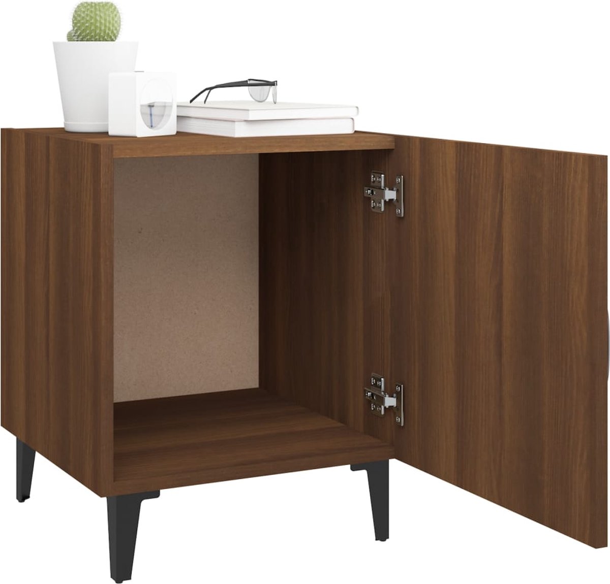 Vidaxl Nachtkastjes 2 St Bewerkt Houteikenkleurig - Bruin