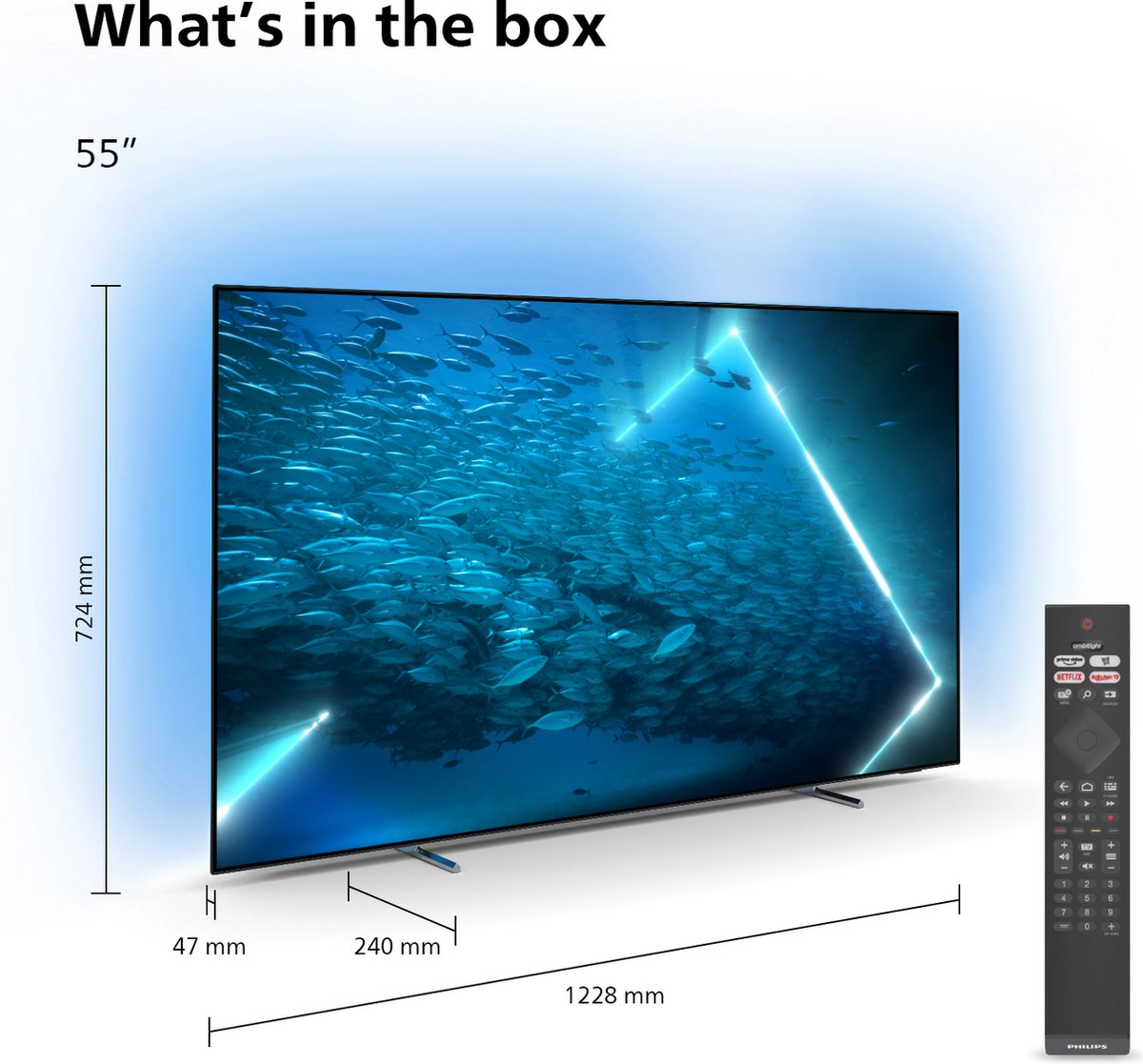Philips 55OLED707 - Ambilight (2022) - Silver