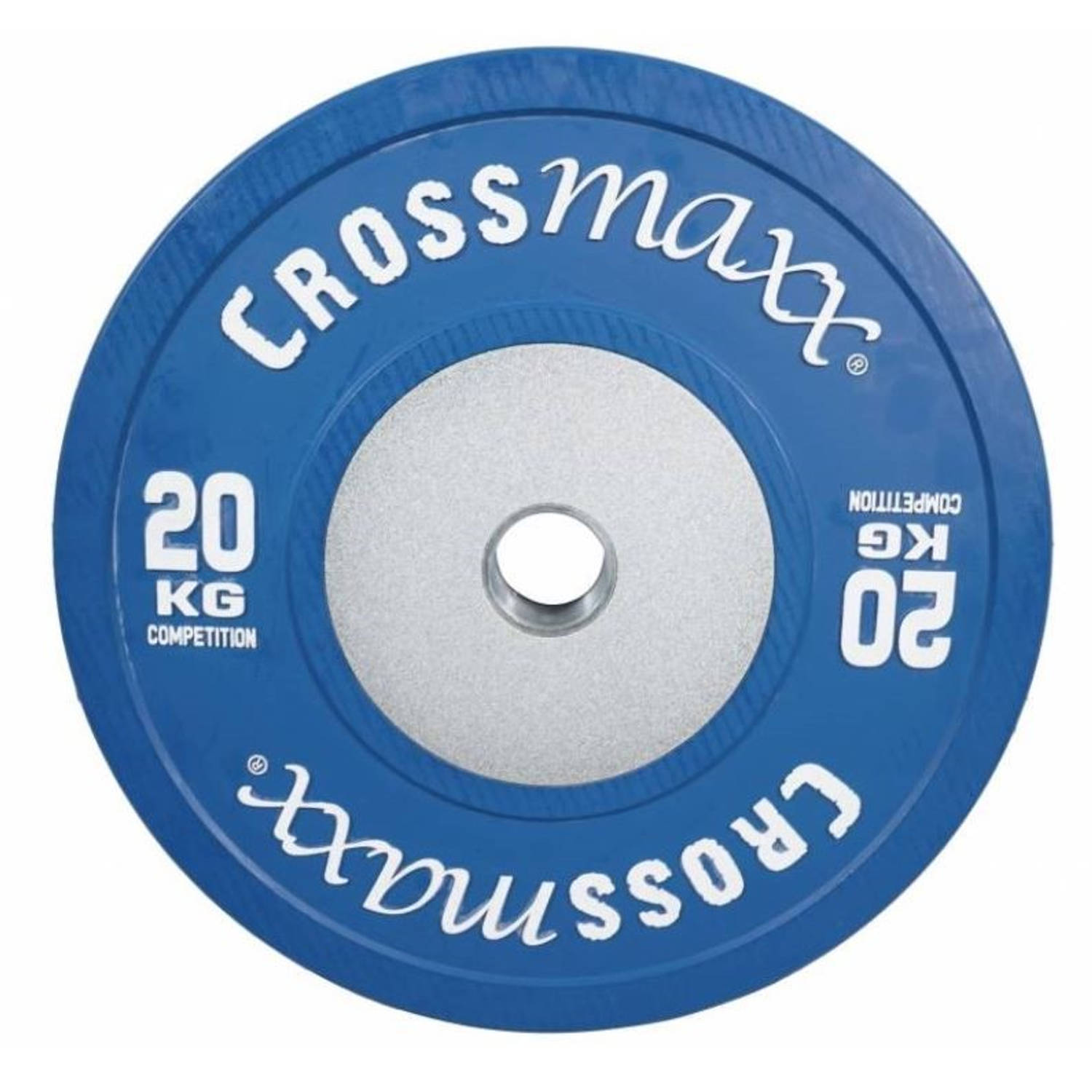 Lifemaxx Crossmaxx Competition Bumper Plate - 50 Mm - 20 Kg - Blauw