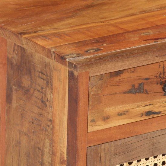 Vidaxl Nachtkastje 40x30x50 Cm Massief Gerecycled Hout - Bruin